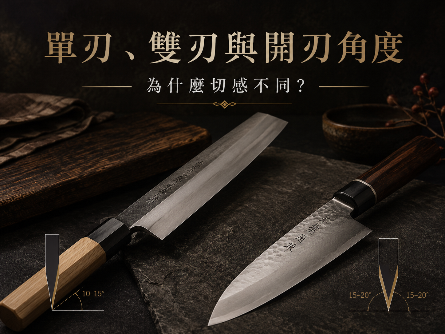 單刃、雙刃與開刃角度:為什麼切感不同?