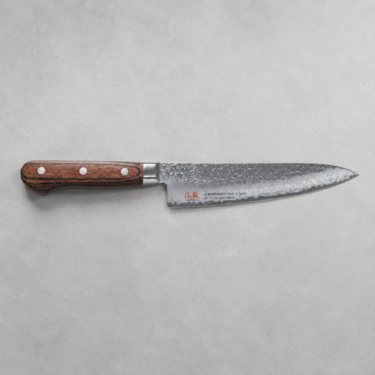 SUNCRAFT 仙藏 鎚目 18/21cm 主廚刀 VG10大馬士革|FT-02/FT-03