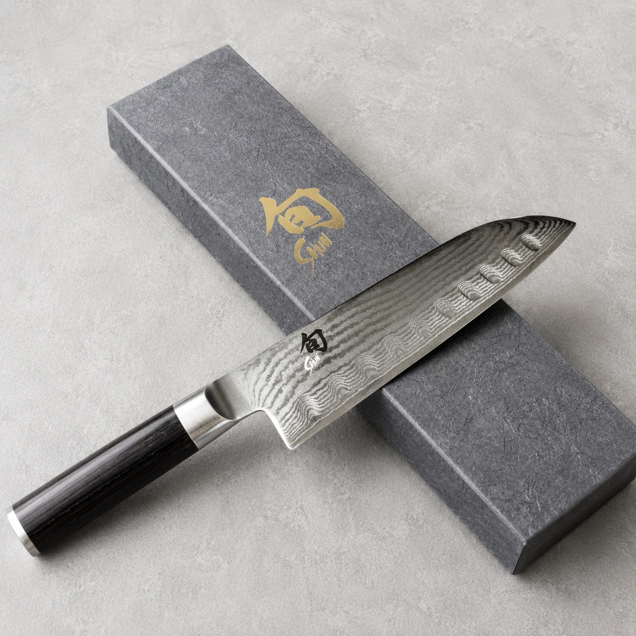 旬 SHUN Classic 17.8cm 氣孔三德刀 氣孔不沾|DM-0718