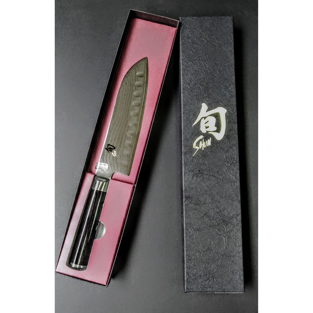 旬 SHUN Classic 17.8cm 氣孔三德刀 氣孔不沾|DM-0718