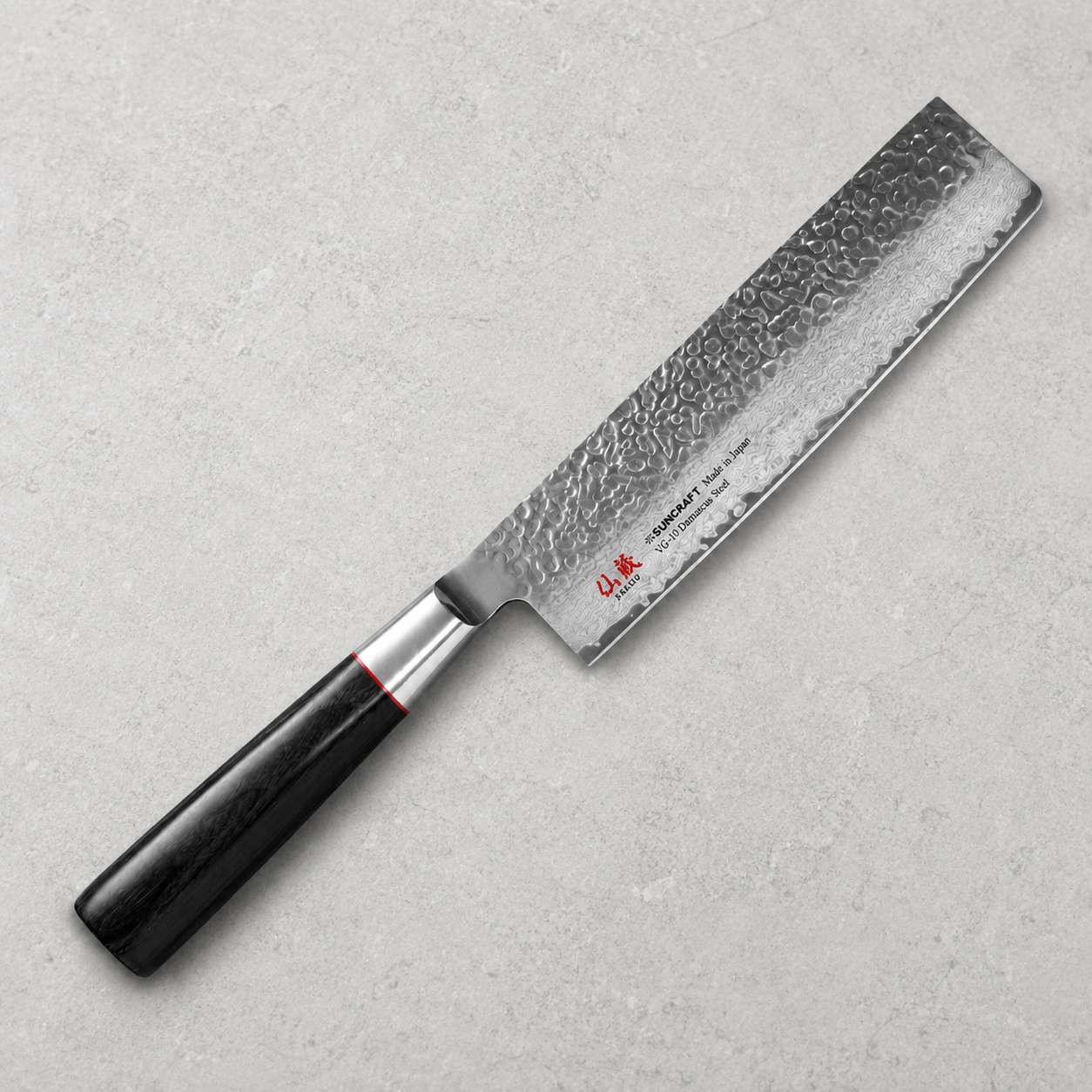 SUNCRAFT 仙藏 Classic 170mm 菜切刀 VG10大馬士革|SZ-15
