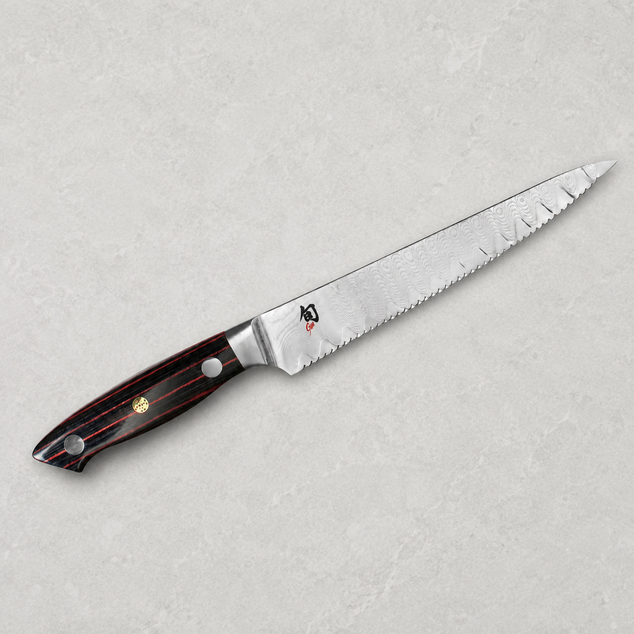 旬 SHUN Reserve 系列 SG2 大馬士革鋸齒 6吋 多用途刀|ND-0722