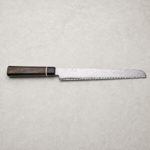 SUNCRAFT 仙藏 Black 220mm 麵包刀 VG10黑大馬士革|BD-06