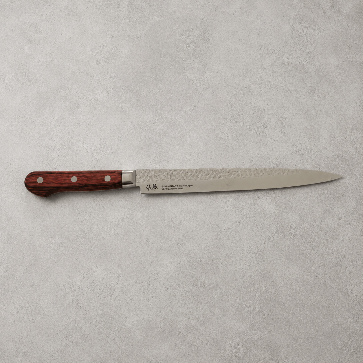 SUNCRAFT 仙藏 Universal 240mm 柳刃刀 VG10大馬士革|FT-05
