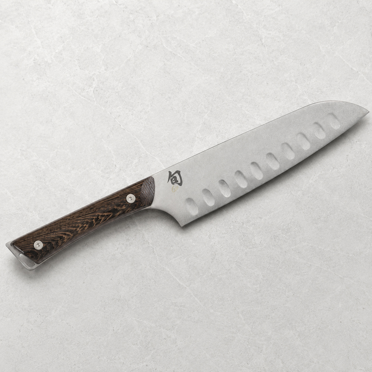 旬 SHUN KANSO 18cm 氣孔三德刀 氣孔不沾|SWT-0718