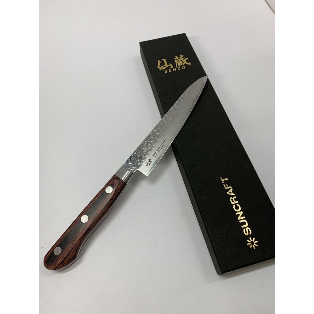 SUNCRAFT 仙藏 鎚目 135mm 水果刀 33層大馬士革|FT-04