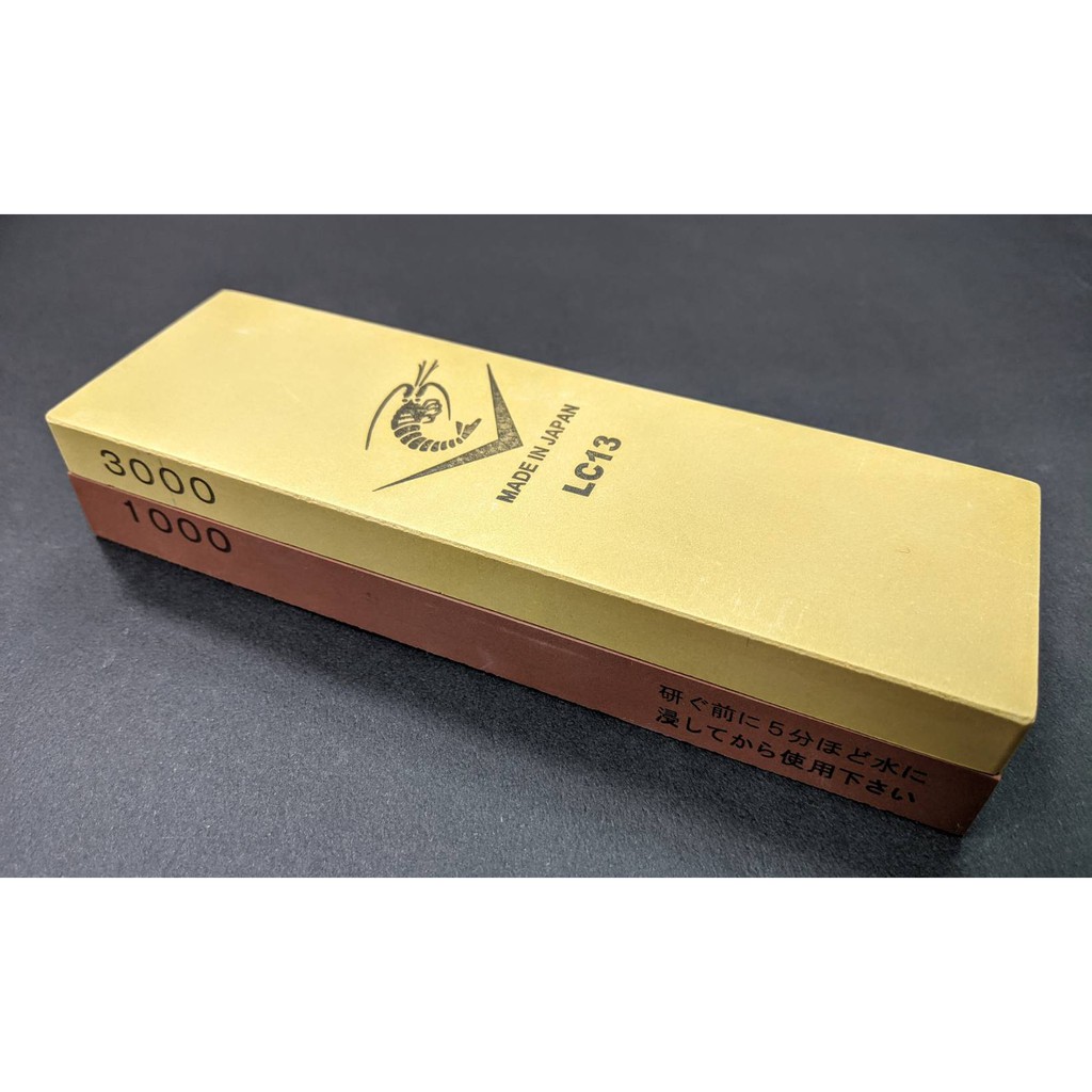 NANIWA 蝦牌 雙面磨刀石 #1000/#3000 日常保養首選|LC-13
