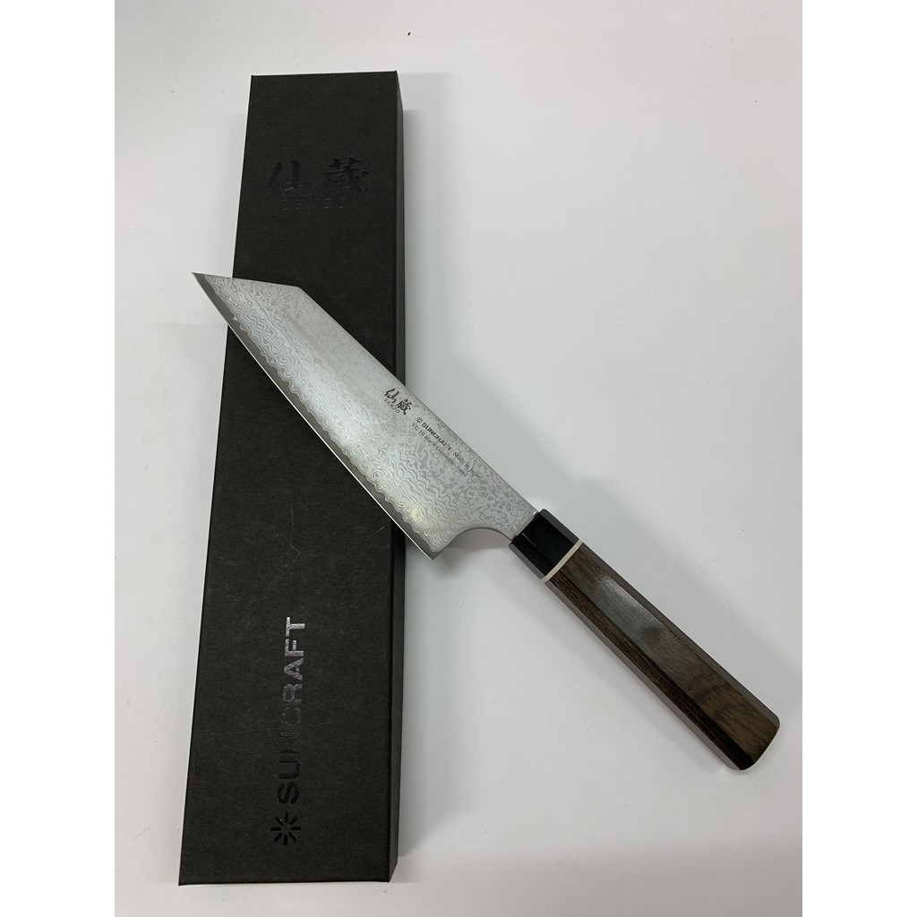 SUNCRAFT 仙藏 Black 165mm 文化刀 VG10黑大馬士革|BD-08